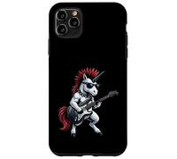 Carcasa para iPhone 11 Pro MAX Linda Banda de Guitarra Punk de Unicornio Rock'n Roll gótica Punk Divertida