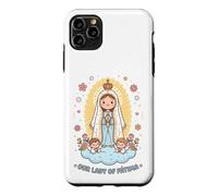 Carcasa para iPhone 11 Pro MAX Linda Nuestra Señora Fátima del Santo Rosario Fe Católica