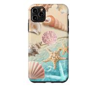 Carcasa para iPhone 11 Pro MAX Linda Playa estética océano Concha Costera Verano mar Tema