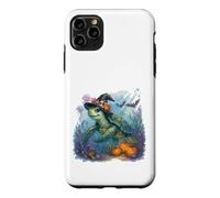 Carcasa para iPhone 11 Pro MAX Linda Tortuga Marina Bruja Halloween bajo el Agua