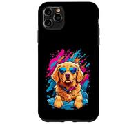 Carcasa para iPhone 11 Pro MAX Lindo Labrador Dorado Amantes Colorido Splash Art Golden Lab