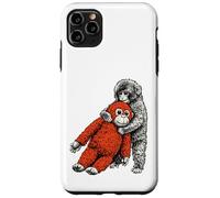Carcasa para iPhone 11 Pro MAX Lindo Mono bebé zoológico Llamado ponche Adorable orangután Relleno