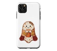 Carcasa para iPhone 11 Pro MAX Lindo Patchwork Fantasma Calabaza otoño Halloween