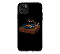 Carcasa para iPhone 11 Pro MAX Lindo Tocadiscos de Vinilo Tocadiscos música Dibujos Animados Arte
