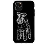Carcasa para iPhone 11 Pro MAX Line Art Wire Fox Terrier Wire Hair Fox
