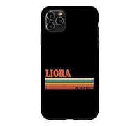 Carcasa para iPhone 11 Pro MAX Liora Retro Personalizado Nombre Vintage Rayas