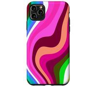Carcasa para iPhone 11 Pro MAX Liquid Swirl Retro 60s 70s Aesthetic Indie Hippie Funky