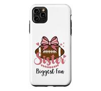 Carcasa para iPhone 11 Pro MAX Little Sister Biggest Fan Football Cheer Big Sister Football