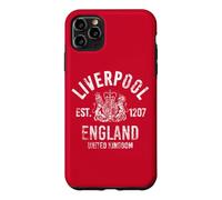 Carcasa para iPhone 11 Pro MAX Liverpool EST. 1207 Inglaterra Reino Unido Envejecido Blanco Print
