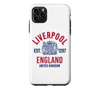 Carcasa para iPhone 11 Pro MAX Liverpool EST. 1207 Inglaterra UK Azul y Rojo Print