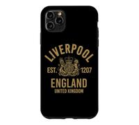 Carcasa para iPhone 11 Pro MAX Liverpool EST. 1207 Inglaterra UK Regal Golden Print