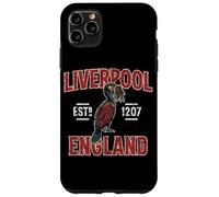 Carcasa para iPhone 11 Pro MAX Liverpool Inglaterra estableció 1207 Liverbird detallado Envejecido
