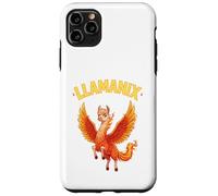 Carcasa para iPhone 11 Pro MAX Llama Fénix Híbrido Flaming Wings Fantasía Criatura