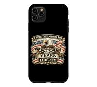 Carcasa para iPhone 11 Pro MAX Llevé Uniforme Durante 250 años, Veterano de la Libertad, Eagle Flags, EE. UU.