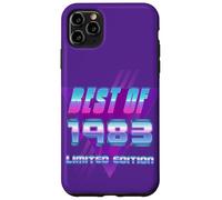 Carcasa para iPhone 11 Pro MAX Lo Mejor de 1983 Bday Party Celebration Vintage 80's Art Design