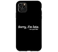 Carcasa para iPhone 11 Pro MAX Lo Siento, llego Tarde, Vi una Mesa de Billar Divertido Jugador de Billar
