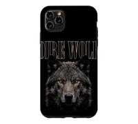 Carcasa para iPhone 11 Pro MAX Lobo Dire Cara Luz De Luna Bosque Fauna Silvestre Naturaleza