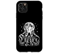 Carcasa para iPhone 11 Pro MAX Lobos Graciosos Aullando a la Luna bajo Las Estrellas