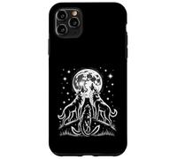 Carcasa para iPhone 11 Pro MAX Lobos Graciosos Aullando a la Luna bajo Las Estrellas