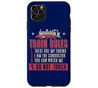 Carcasa para iPhone 11 Pro MAX Locomotora Fan Funny Train Rules Quote Railroad Model Train