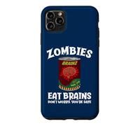 Carcasa para iPhone 11 Pro MAX Los Zom omen Cerebros no se preocupan sarcástico Zombie Halloween
