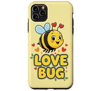 Carcasa para iPhone 11 Pro MAX Love Bug Cute Kawaii Valentines Bee con Corazones