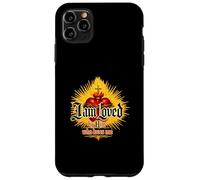 Carcasa para iPhone 11 Pro MAX Loved by Him Cita Cristiana Religiosa corazón Jesús Amor