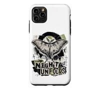 Carcasa para iPhone 11 Pro MAX Luna Moth Noche Despliega Grunge Collage