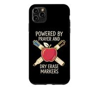 Carcasa para iPhone 11 Pro MAX Maestro Cristiano impulsado por la oración borrado en seco Escuela Dominical