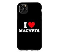 Carcasa para iPhone 11 Pro MAX Magnet Heart Funny Magnetic Science BOT Tech Ventilador de magnetismo