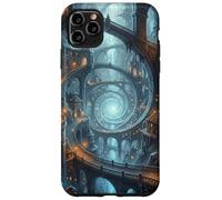 Carcasa para iPhone 11 Pro MAX Mago Fantasía Ciudad Subterránea Portal Espiral Caverna
