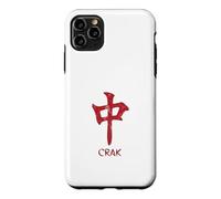 Carcasa para iPhone 11 Pro MAX Mahjong Lovers Crak Red Dragon Símbolo Azulejos Puntos Bam Kung