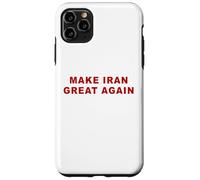 Carcasa para iPhone 11 Pro MAX Make Iran Great Again - Minimal Text White & Red
