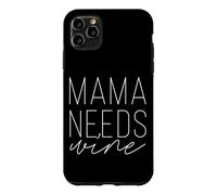 Carcasa para iPhone 11 Pro MAX Mamá Necesita Vino Divertido mamá Adulto Bebida día de la Madre