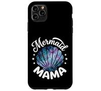 Carcasa para iPhone 11 Pro MAX Mama of The Birthday con Forma de Concha de Sirena y Flores Rosas a Juego
