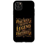 Carcasa para iPhone 11 Pro MAX Man The Myth Legend ha Jubilado Veterano de jubilación