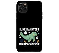 Carcasa para iPhone 11 Pro MAX Manatí Me Gustan los manatíes y quizás Papas flotantes para 3 Personas