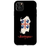 Carcasa para iPhone 11 Pro MAX Mapa de Cerdeña Cuatro Moros Cerdeña Italia Orgullo Diseño