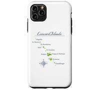 Carcasa para iPhone 11 Pro MAX Mapa de Islas de Sotavento Antigua St Martin Brabuda