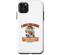 Carcasa para iPhone 11 Pro MAX Maratón irónico de Running Because Pizza