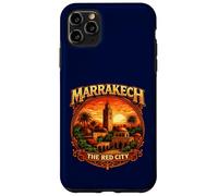 Carcasa para iPhone 11 Pro MAX Marrakech La Ciudad Roja Marruecos Vintage Patrimonio marroquí