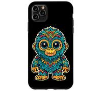 Carcasa para iPhone 11 Pro MAX Maya Azteca Bigfoot Sasquatch Mesoamericano Mito Arte Cultura