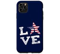 Carcasa para iPhone 11 Pro MAX Me Encanta la Bandera de la Libertad de EE. UU., Que Dice Que es una au Pair Orgullosa Patriota