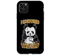 Carcasa para iPhone 11 Pro MAX Me gradué ¿Puedo Volver a la Cama Ahora Confundido Oso Panda