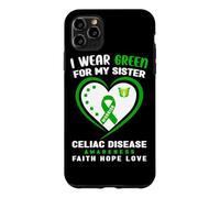 Carcasa para iPhone 11 Pro MAX Me Pongo Verde para mi Hermana Concientización sobre la Enfermedad celíaca