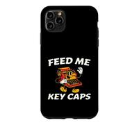 Carcasa para iPhone 11 Pro MAX Mechanical Keyboard Feed Me Key Caps Retro Typist