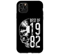 Carcasa para iPhone 11 Pro MAX Mejor de 1982 Vintage Disco de Vinilo Amante Gothic Skull LP