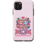 Carcasa para iPhone 11 Pro MAX Mejor Madre De Dibujos Animados Divertido Mamá Siempre Serás Mi Mejor Té