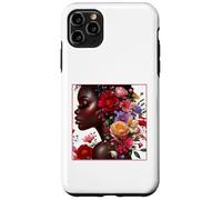 Carcasa para iPhone 11 Pro MAX Melanin Floral Woman Black History Month African American