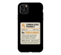 Carcasa para iPhone 11 Pro MAX Meme Divertido de Touch Grass Prescription RX Go Outside Care